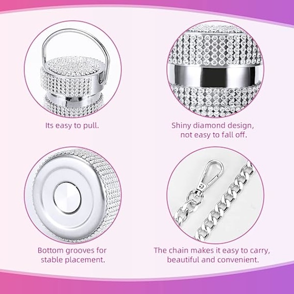 Lämpöpullo, Glitter-vesipullot, Bling-vesipullo Ruostumattomasta Teräksestä 2