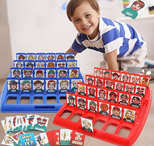 Who's There? Board Game - Fun Guessing Card Game for Kids, Educational Toy for Desk, Multicolor (Compatible with Different Brands)