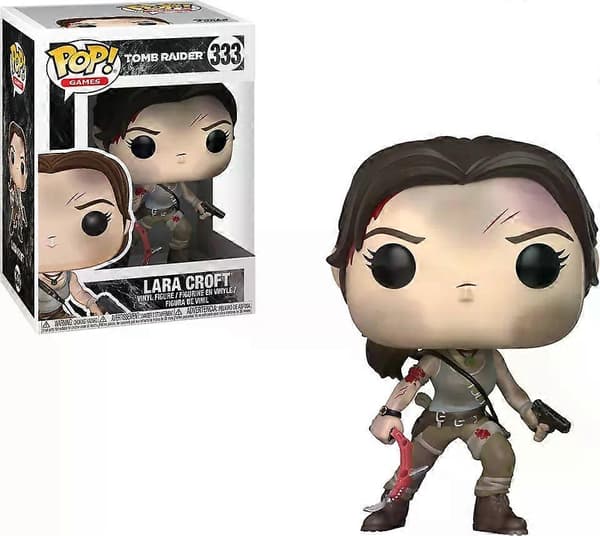Funko POP Games Lara Croft 168# Tomb Raider Lara Croft 333# Vinylfigur Samlardockor Julklappar Samlingspresentleksaker 168