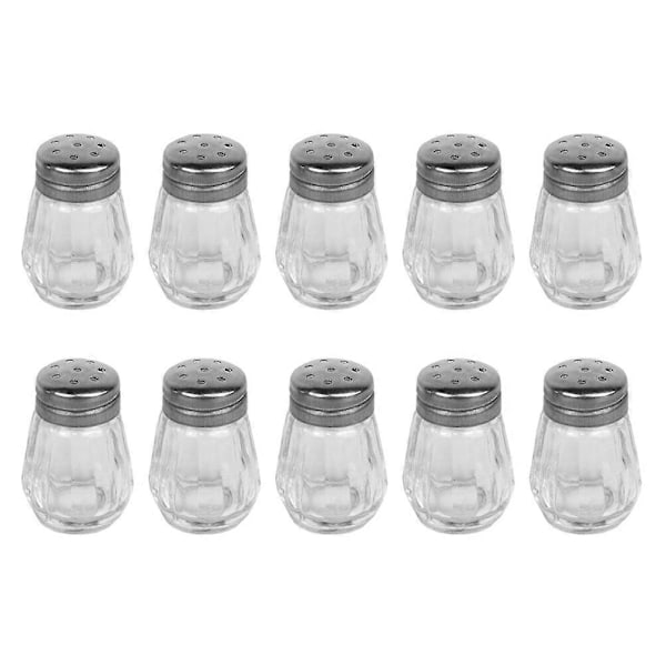 10 st Mini Saltströare Kryddflaskor Pepparflaskor BBQ Kryddbehållare[qb]