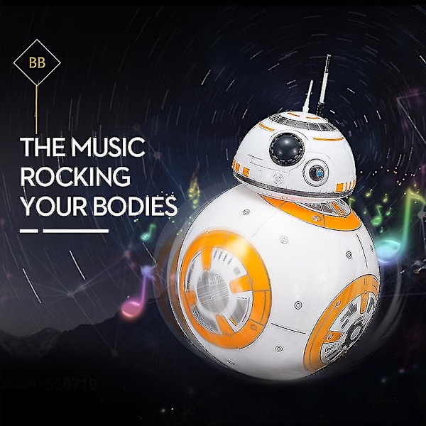 7 Rc Bb-8 Bb8 Fjernkontroll Robot Bb 8 Intelligent Figur Leker Ny