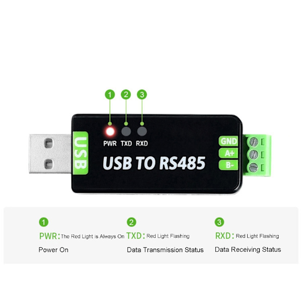 USB till RS485-omvandlare RS485 kommunikationsmodul expansionskort CH343G / 0.1 FT232RL Version