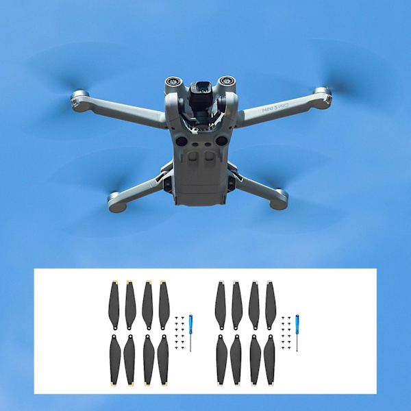 Ersättningspropellrar för Mini 3 Pro Drone Propeller Ersättning Props Blad Vingfläktar