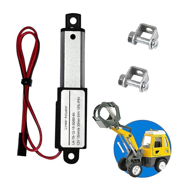 Elektrisk Mini Lineær Aktuator - 1,2\" Slag, 64n/14,4lb, Hastighet 0,6\"/s Mini Vanntett Bevegelse