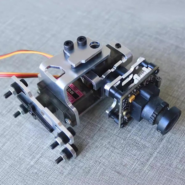 2-akselinen Gimbal FPV Gimbal Drone Gimbal 2 metallisella servolla lentokonekameraan, alumiiniseos