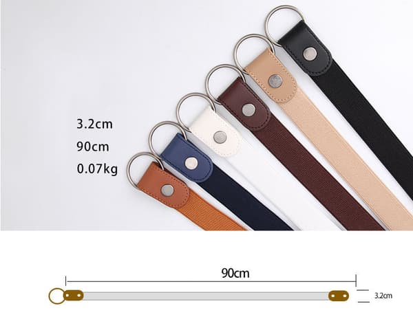 Damer Jeans Casual Usynlig Elastisk Bælte Uden Huller Dekorativ Doven Bælte