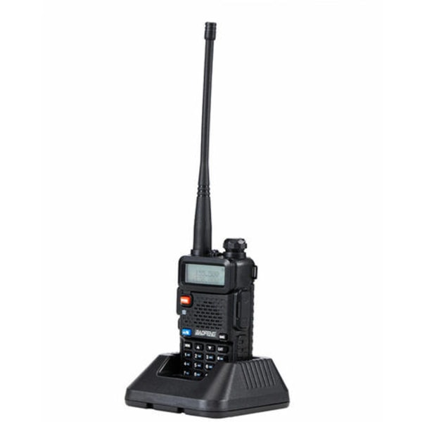 BAOFENG UV-5R To-kanals Walkie Talkie FM-radio Dobbel skjerm 400-520mHZ 5W Oppladbar Toveis radio