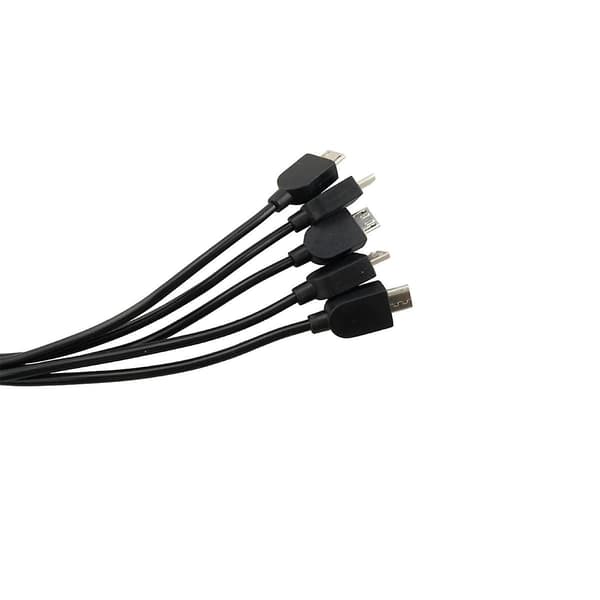 Foldbar Quadcopter Tilbehør Li-ion Batteri 1 til 5 Ladekonvertering Kabel Flyer Multi Lader