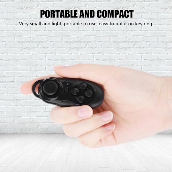 Sonew Mini Trådløs Gamepad Mini Bluetooth Trådløs Fjernbetjening Spilcontroller Gamepad Joystick Selfie Timer