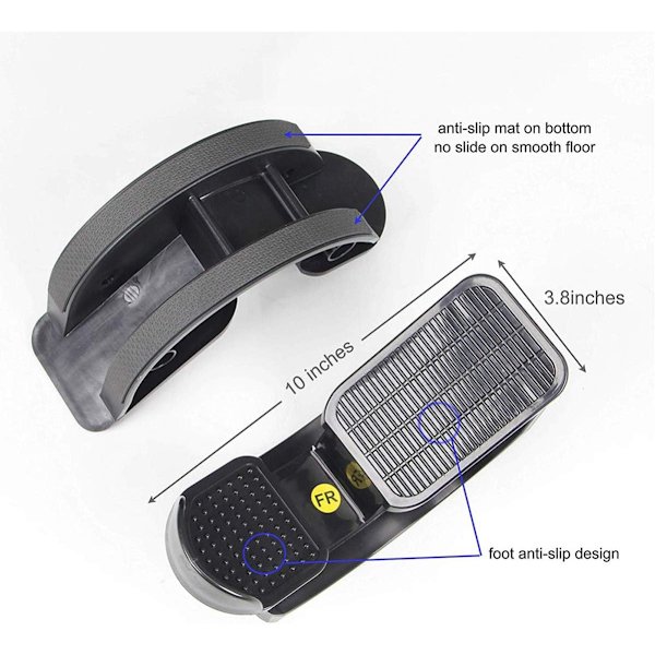 Fotsträckare Rocker Vriststräckbräda för Achilles Tendinit Muskelsträckning Fotsträckare Yoga Fitness Sportmassage Pedal, Svart