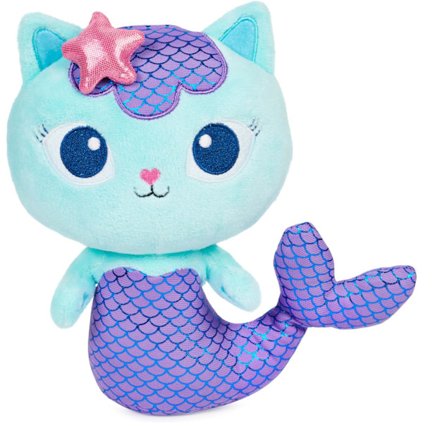 Gabby's Dollhouse, 8 tuuman Mercat Purr-ific Pehmolelu, Lasten lelut 3-vuotiaille ja sitä vanhemmille