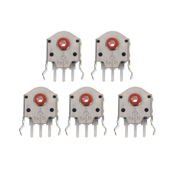 5 st Original Kailh Mus-kodare Mus-dekodare Röd Kärna 9mm/10mm/11mm Mycket Noggrann för Razer Mus 0.01 9mm