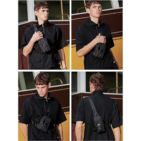 Snedväska bröstväska herr enkel axelväska herr midjeväska casual väska herr väska student bröstväska dam mode