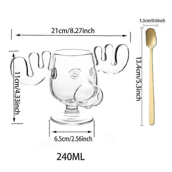 Jul Älg Mugg Clark Griswold Marty Eggnog Glas National Christmas Älg Glas Kopp Julklappar Only Cup