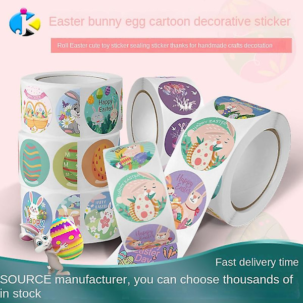 500 stickers - Easter motif - Cartoon character - Easter (2-pack) Zd B2