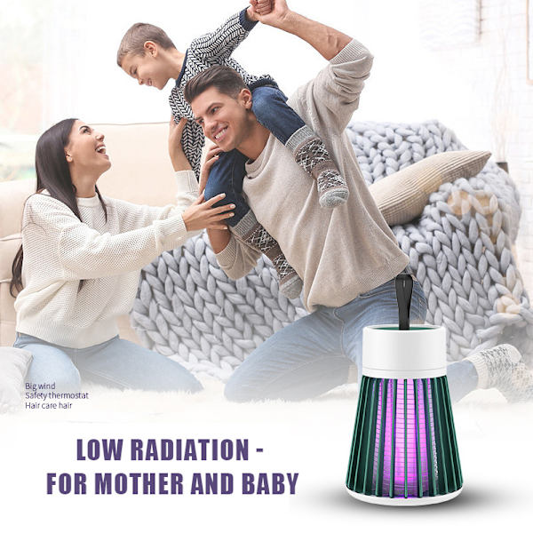 Hyttystenkarkotin Sääskiloukut Turvallinen Kotitalous Hyttysvalo Sopii hyttysiin ja lentäviin hyönteisiin harmaa grey rechargeable