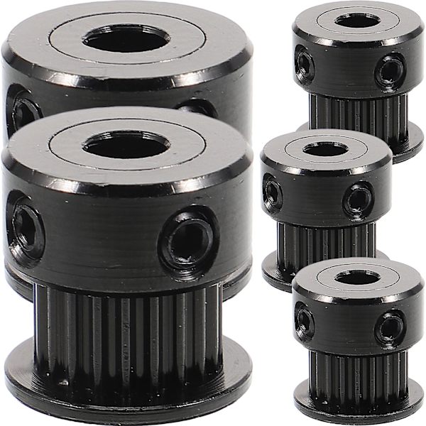 5 st Idler Pulley Timer Hjul 20 Tänder Synkront Hjul för 3d-skrivare Svart 1,5X1,5CM Svart Black 1.5X1.5CM