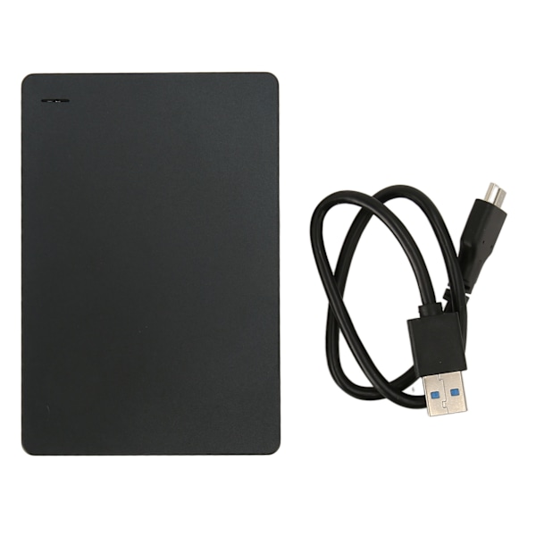 Ekstern harddisk 2,5 tommer USB 3.0 5Gbps aluminiumslegering Plug and Play Ultra Slim mobil harddisk til PC TV telefon sort 250TB 0.3