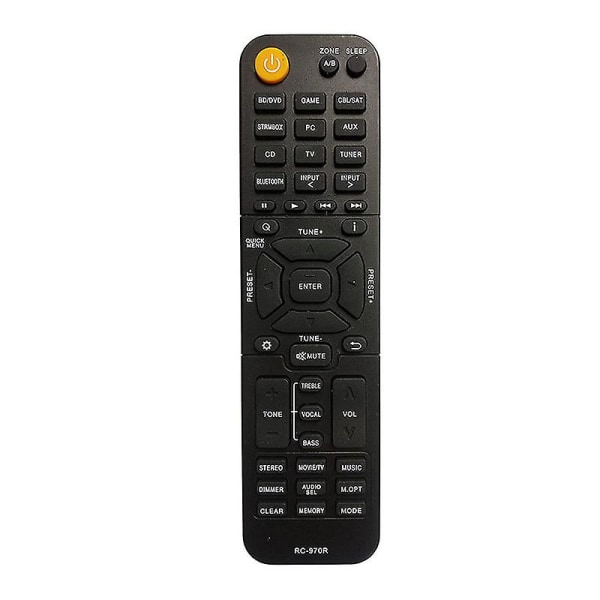 Universal erstatning for Onkyo Rc-970r Tx-sr393 Ht-r398 Tx-sr494 Ht-s3910 Audio/Video Receiver fjernkontroll