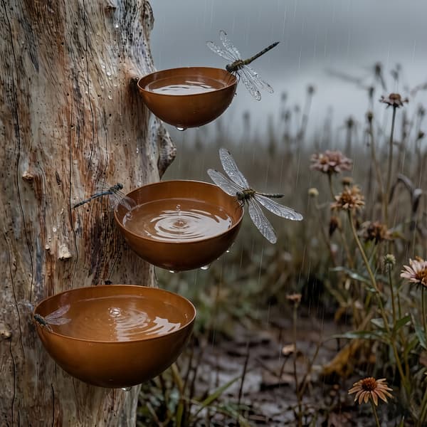 3-delt metalkædesæt til ophængning af planter, S-formet krog, multifunktionel kædekrog, velegnet til fuglefoderbræt 3-piece insect water feeder set