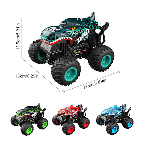 Radiostyrd Bil, 2.4GHz Haj Monstertruck för Barn Xams Present, 100% Ny D