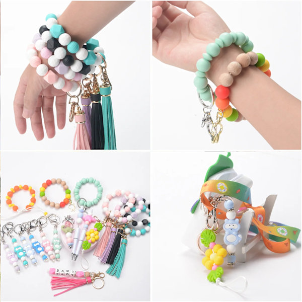 50 stk./parti silikoneperler 9/12/15MM perler til smykkefremstilling armbånd DIY suttekæde halskæde smykketilbehør Niagara