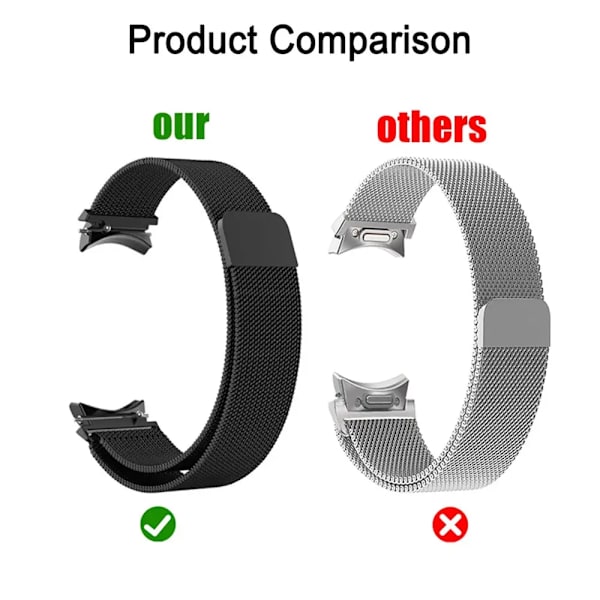 20mm rem til Samsung Galaxy Watch 6/5/4/Classic 47mm 43mm 40mm 44mm Milanese Loop Armbånd correa Galaxy Watch 5 pro 45mm rem Blue