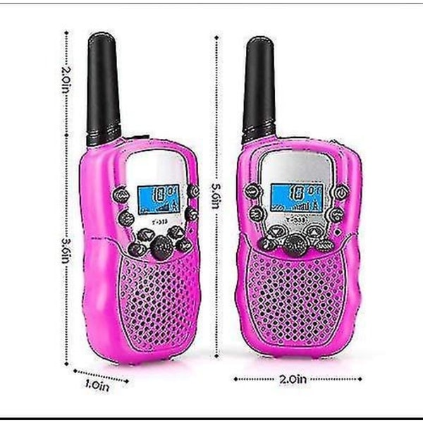 Walkie Talkie Sæt, Professionel Walkie Talkie Radio til Børn, 8 Kanaler Rækkevidde 1-3km