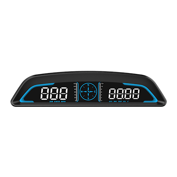 Digitaalinen GPS-nopeusmittari Yleinen Head Up -näyttö autolle LCD-näytöllä HUD MPH-nopeudella