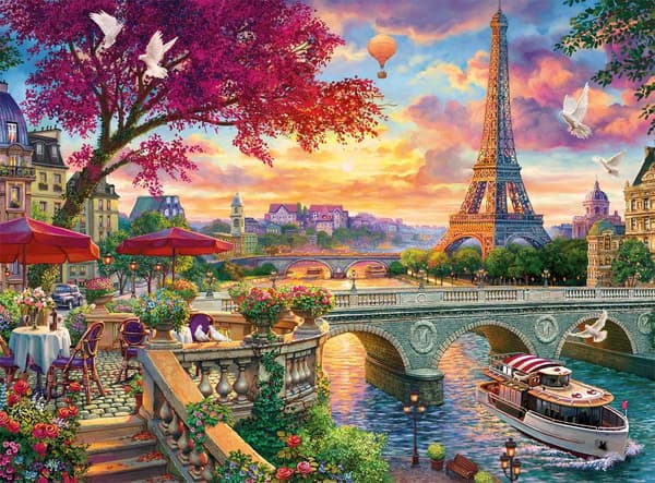 Timanttimaalaus / Diamantmålning 30x40cm - Eiffel-torni Pariisi Multicolor multifärg