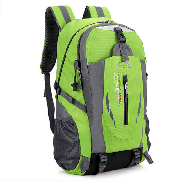 40L Stor Vattentät Ryggsäck Camping Vandring Promenad Utomhus Reseryggsäck Green