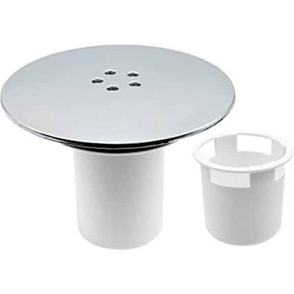 Duschbrunn - 90mm/115mm - Easy Fit Ersättningsavloppshål - Krom