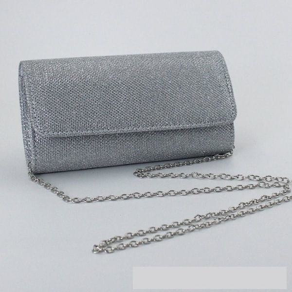 1. Clutch Håndveske SØLV silver