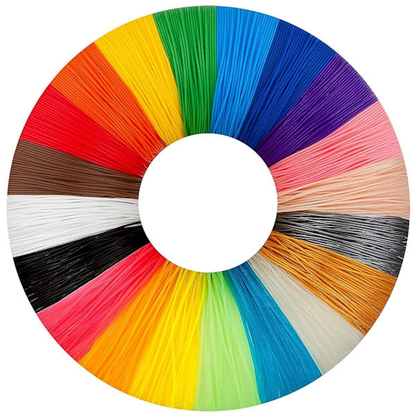 3D-pennsrefill - 3D-penna/3D-skrivarfilament, 1,75 mm PLA-filamentpaket med 30 olika färger, filament med hög precision