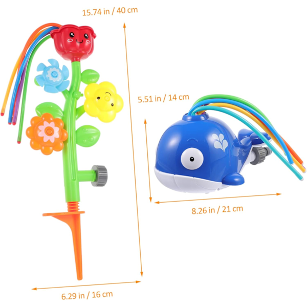 2-pack Vattenleksak Baby Badleksak Barnleksak Djurleksak Baby Lekhage Utomhus Vatten