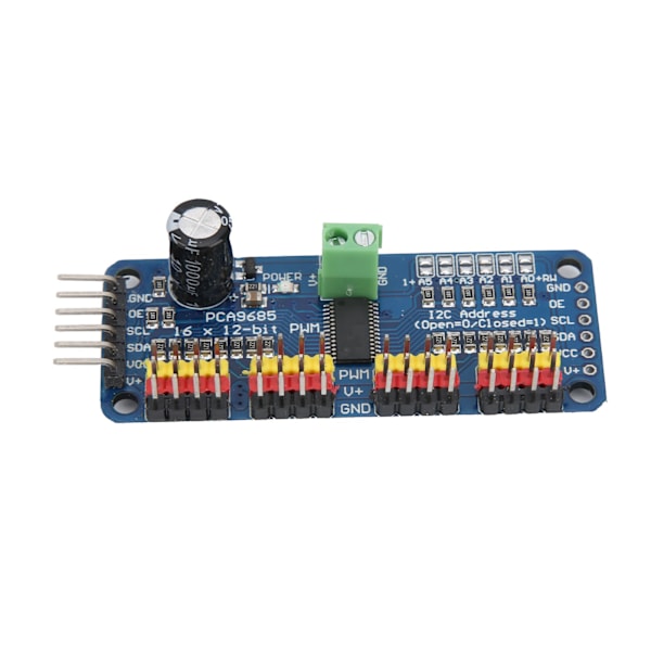 PWM Servo Driver 16-kanals motorstyringskortmodul IIC-grensesnitt PCA9685 for robot