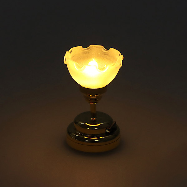 1:12 Dukkehuss Miniature LED Lys Loftlampe Lysekrone Legetøj