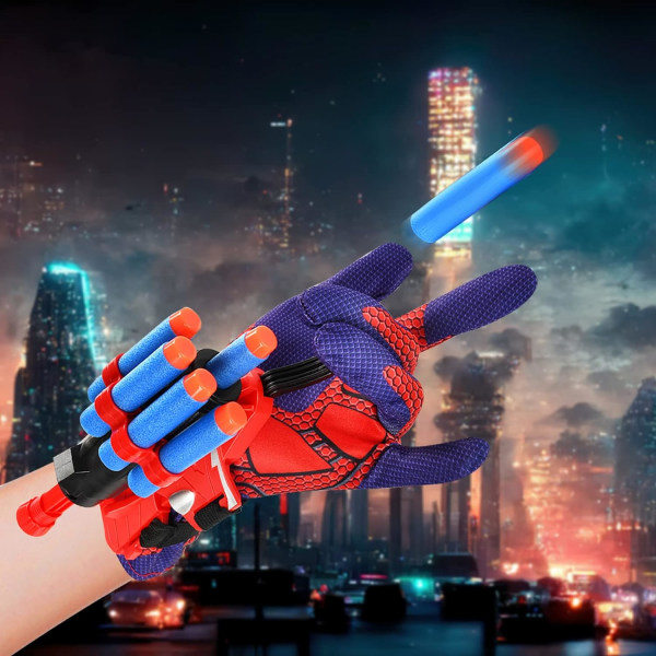 Marvel Spiderman - Super Web Launcher Glove, handledsleksak för handleden,