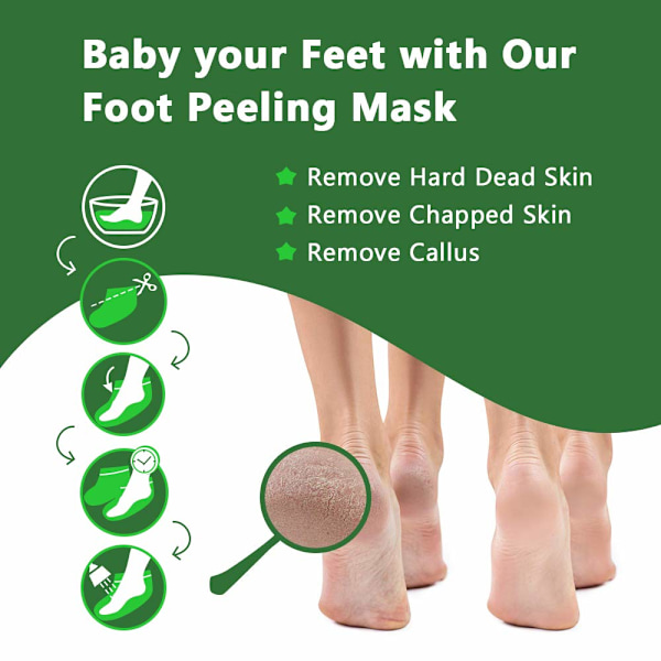 Fodmaske - 3-pak - Dyb eksfolierende peel-off maske til