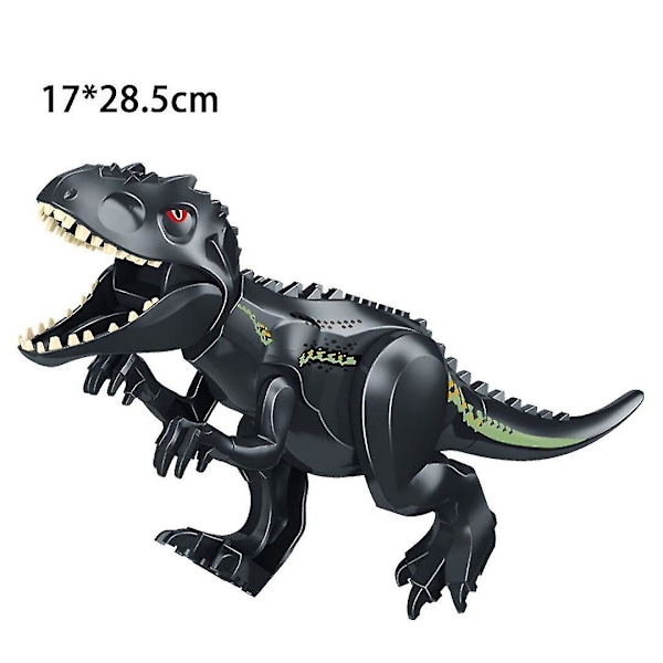 2023 nya dinosauriefigurer, lämpliga för Indominus T Rex-klossar, stor dinosauriekloss, barnkalas Snabbt F