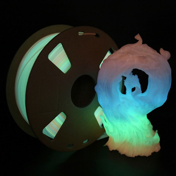 Valaiseva 3D-tulostin filamentti PLA 3D-tulostuskaapeli VALKOINEN