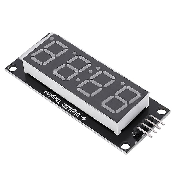 LED-displayrör modul 4 siffror 7 segment för 2 stift digital I/O-anslutningskomponenter