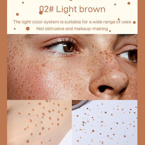 Nytt vattentätt Faux Freckle Kit Livsliknande FreckleStamper A2 en storlek