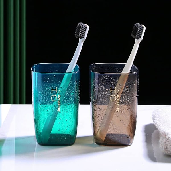 Tandborstmugg, Badrum Non Inverted Mugg, Plast Tandborstehållare, Tandmugg