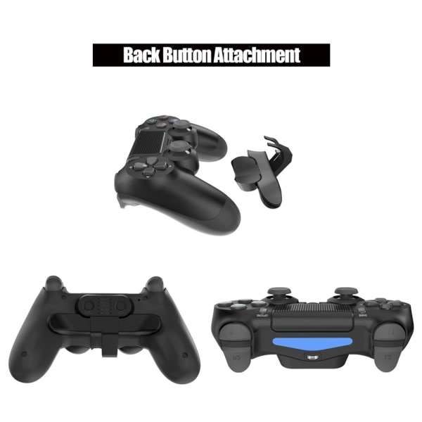 För PS4 Extended Gamepad Back Button Attachment Controller
