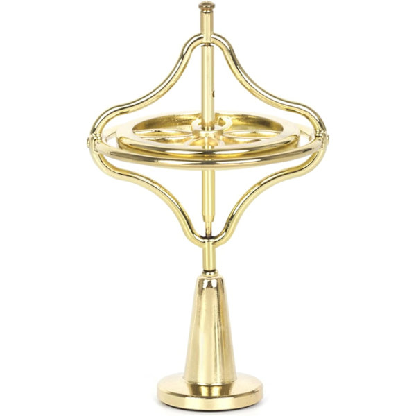 Metallisk Gyroskop Anti-Gravitation Snurrande Topp Balansleksak Present (Guld)