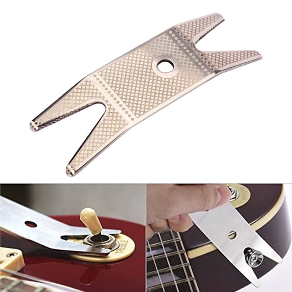 Multifunktionel guitar-knapper værktøj rustfrit stål guitar multi jack tuner bøsning til guitar bas mandolin