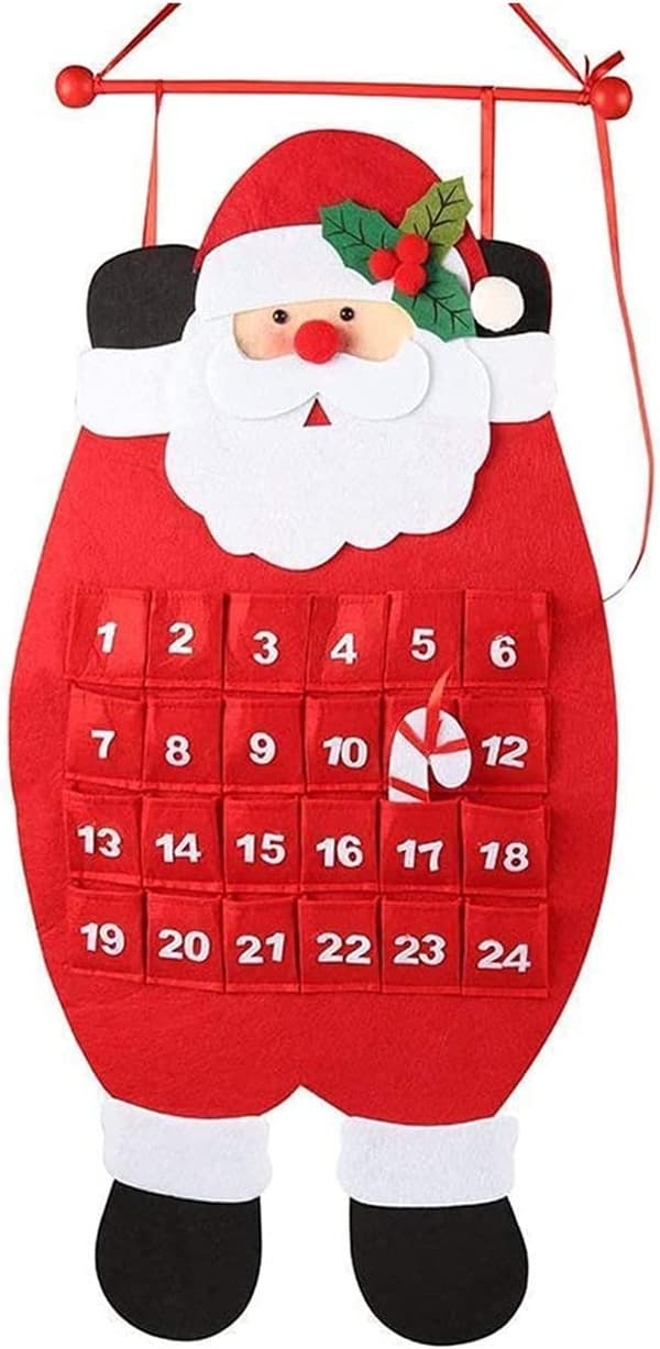 Julekalender med 24 dagers nedtelling for julepynt