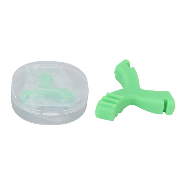 Y-formade ortodontiska aligners multifunktionella aligners för tänder, gröna