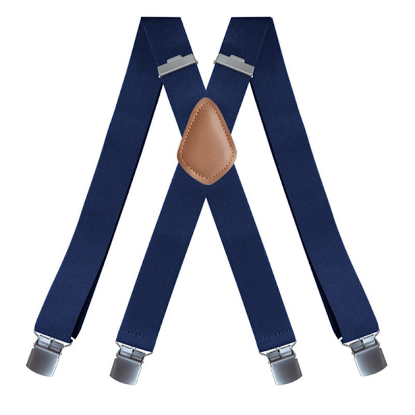 Bukseseler for menn - brede seler, X-formede seler Navy blue